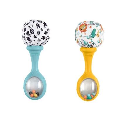 Fisher-Price Babys Rumba-Rasseln Spielzeug, 2er-Set für Babys ab 3 Monaten, ko -