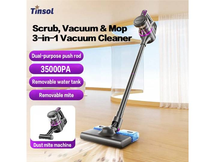 TINSOL nouvel aspirateur sans fil 35000PA aspirant et vadrouille aspirateur tout-en-un appareils intelligents portables