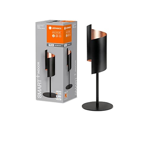 Ledvance SMART+ WiFi DECOR tafellamp, zwart, 12W, dimbaar, verstelbaar wit licht 3000-6500K, up & down lichtverdeling