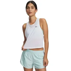 UNDER ARMOUR Damen Shirt TECH SPORT MESH CROP TANK, Größe XXL in Silber Silber