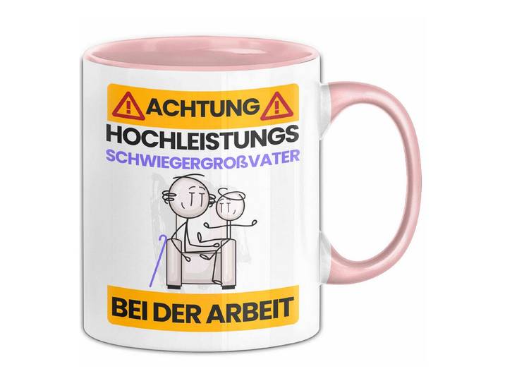 Trendation Tasse Schwiegergroßvater Tasse Geschenk Lustiger Spruch Geschenkidee für Sch