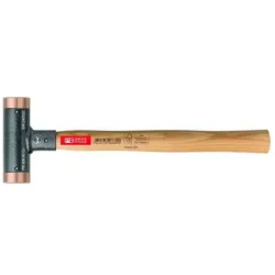 PB Swiss Tools, Hammer, Rückschlagfreier Hammer mit Kupfer-Einsätzen Hickory-Stiel (750 g)