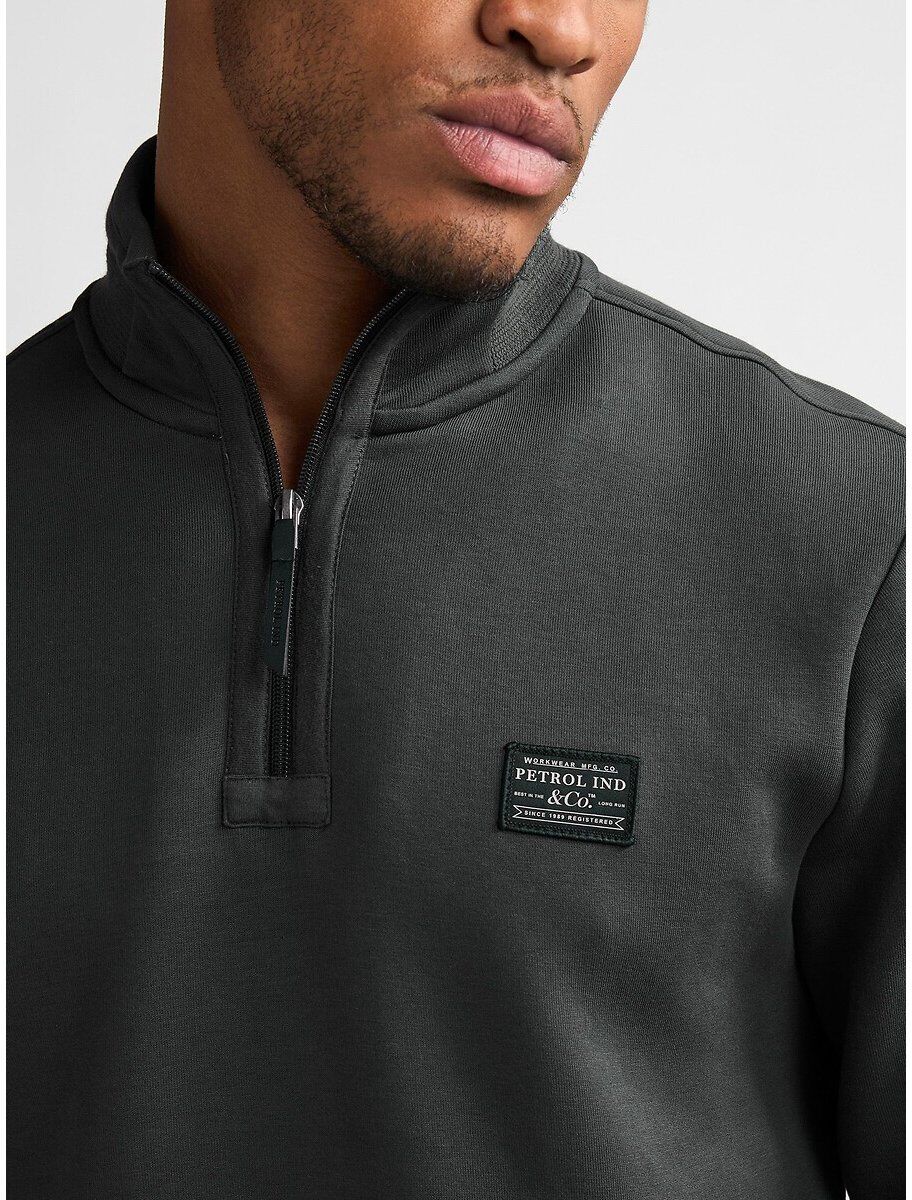 PETROL INDUSTRIES Sweat col montant zippé