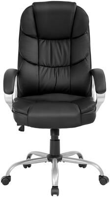 Furniture of America Baldwin Modern Black Ergonomic Swivel High Back Office Chair with Lumbar Support