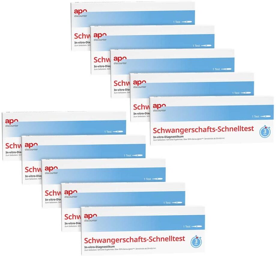 Schwangerschaftstest Schnelltest von apodiscounter 10x1stk