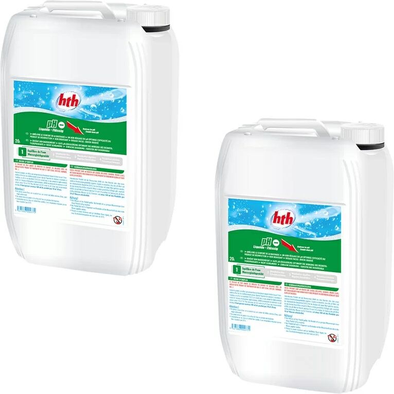 HTH pH moins liquide - 40 L (2 bidons de 20 L)