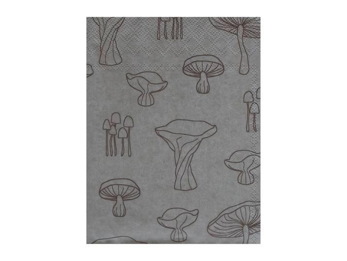 Cooee Design Serviette de table Fungi 33x33 cm, paquet de 20 Sable-noisette