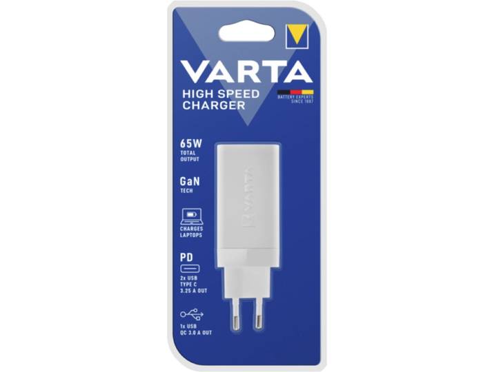 Varta 57956 101 401 - Oplader - Snel opladen 65 W - Wit