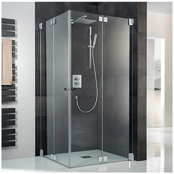 HSK K2 2 hinged folding doors as corner entry K2.28-41-50