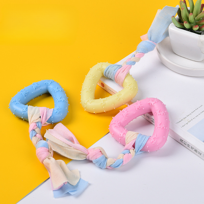 Fusion Finds Durable Rubber Dog Toothbrush Bone For Aggressive Chewers Dental Care Toy triangle