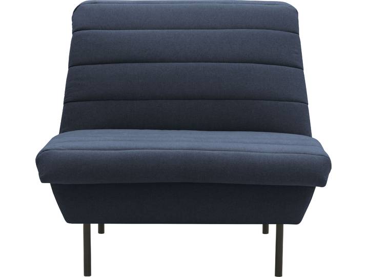 Sessel LOOKS IX , blau, B:92cm H:92cm T:103cm, 100% Polyester, LOOKS BY WOLFGANG JOOP, Sessel, Sessel, Quersteppung, ohne Armlehnen