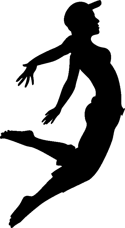 Ambiance-sticker Sticker Danseuse sportive