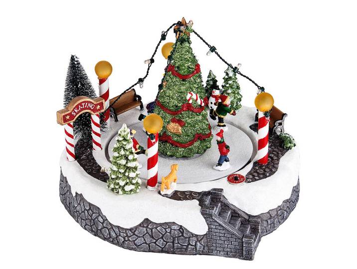 Butlers Spieluhr Winter Wonderland, Mehrfarbig, Kunststoff, 22x18x22 cm, Dekoration, Weihnachtsdekoration