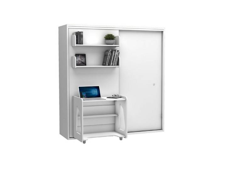 Multimo Schrankbett Multimo Studio 5 Schrankbett, Klappbett mit LED-Beleuchtung
