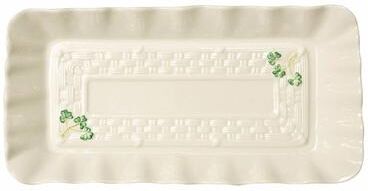 Belleek Pottery Belleek Shamrock Sandwich Tray
