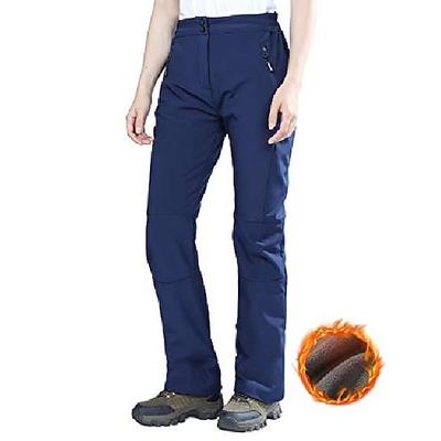 Herren Wanderhosen Wintermantel Thermohosen Softshellhosen Außen Fleece-Futter Wasserdicht Anti-Ausrottung Hosen Dunkelblau S M L XL XXL