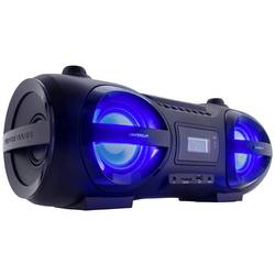 UNIVERSUM BB 500-20 Ghettoblaster UKW AUX, Bluetooth®, CD, SD, USB Inkl. Fernbedienung, Stimmungslicht Schwarz 221142