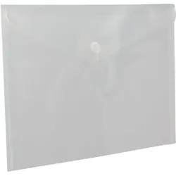 10 Dokumententaschen A4, diagonal gestreift, PP, transparent