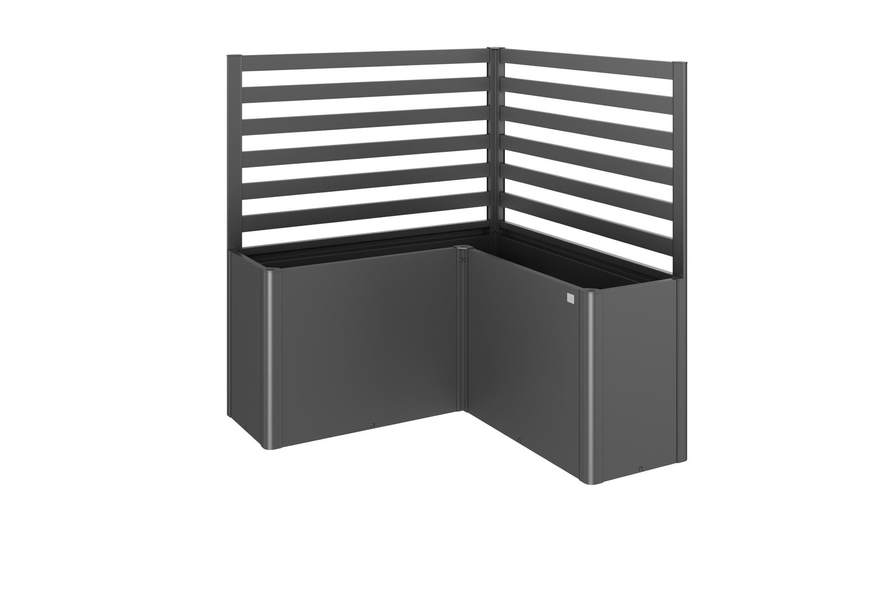 BIOHORTGARTE Rankgitter (2Stk) für L-Form L150 dunkelgrau-metallic 16925218