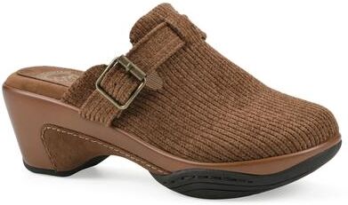 Women's Vias Slip-on Clog by White Mountain in Pecan Fabric (Size 8 M)