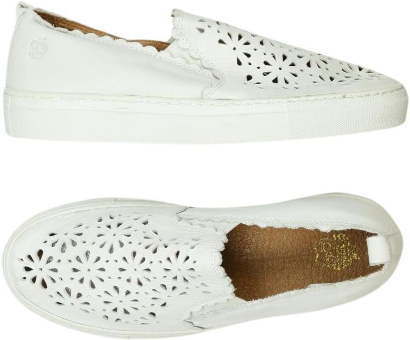 Apple of Eden Damen Halbschuh, Weiß, Gr. EU 39, Leder - Second Hand