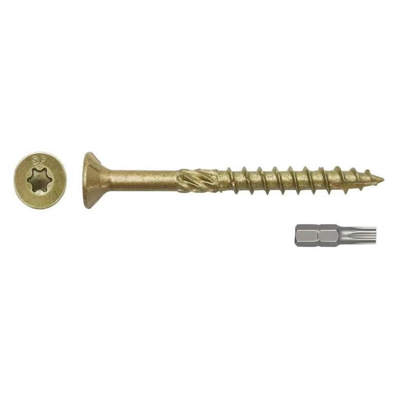 GCS Woodscrews for outdoor use C4 RUSPERT 6x120 100pcs (100 Schrauben pro Stück) (66008224)