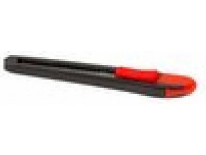Afbreekmes klein 9 mm zwart rood