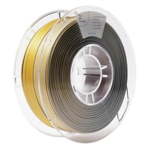 Maertz PLA Silk Tri Color Gold-Silver-Cooper 1.75 mm 1.000 g (PLA, 1000 g, 1.75 mm) (PMMA-1022-004)