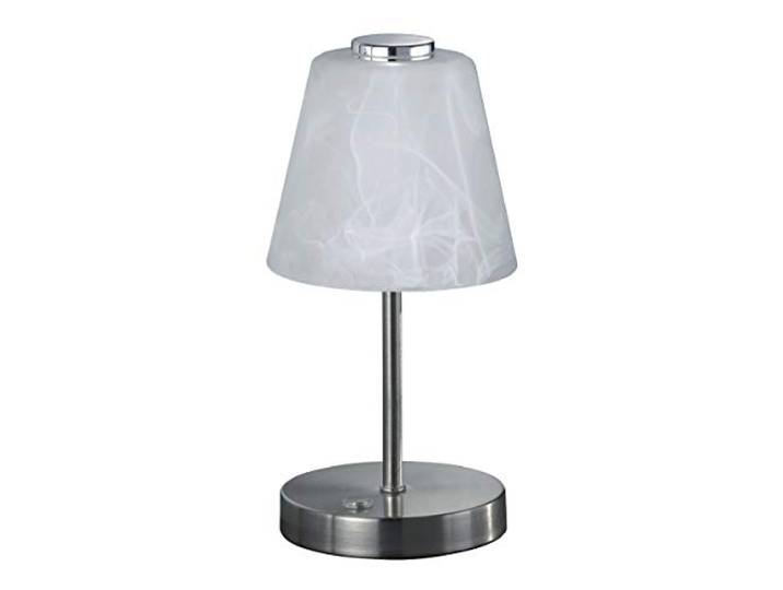 Reality Leuchten R52541907 Lampe de Table\, Métal\, 2.5 W\, Nickel Matt/Weiß