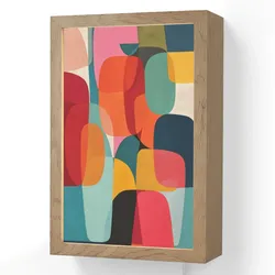 WANDLEUCHTE Formen - Bunt - Abstrakt - Flugzeuge Wandlampe 20x30 cm Wandlampe