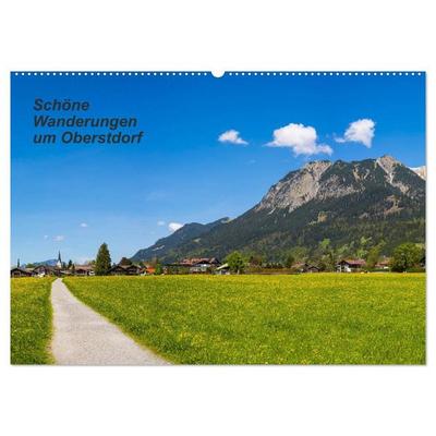 Schöne Wanderungen um Oberstdorf (Wandkalender 2027 DIN A2 quer), CALVENDO Monatskalender