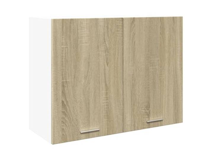 HKTMGDNG Hängeschrank Küchenschrank Lyon Sonoma-Eiche 80x31x60 cm Wandhängender Küchenoberschrank aus Holzwerkstoff mit viel Stauraum für Geschirr und Kochutensilien in der Küche.