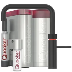 Quooker Fusion Square COMBI+ CUBE schwarz *7 Jahre Garantie & CUBE Filter Starter Paket* FNSBLK COMBI+ CUBE2