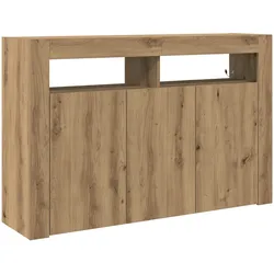 vidaXL Sideboard Kunsthandwerk Eiche Ingenieure Holz 116 x 30 x 75 cm