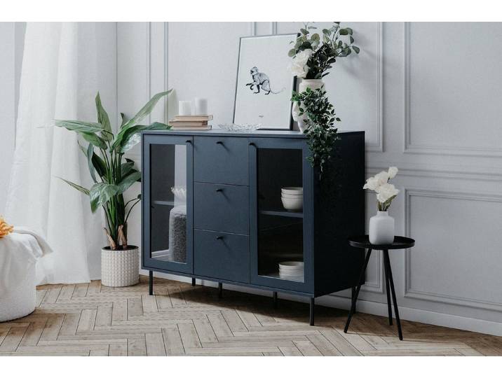 möbelvita Kommode Kommode Miami 01A in Navy blau