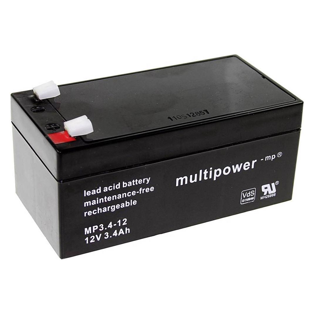 Multipower BleiAkku (3400 mAh, 12 V) (MP3,4-12)