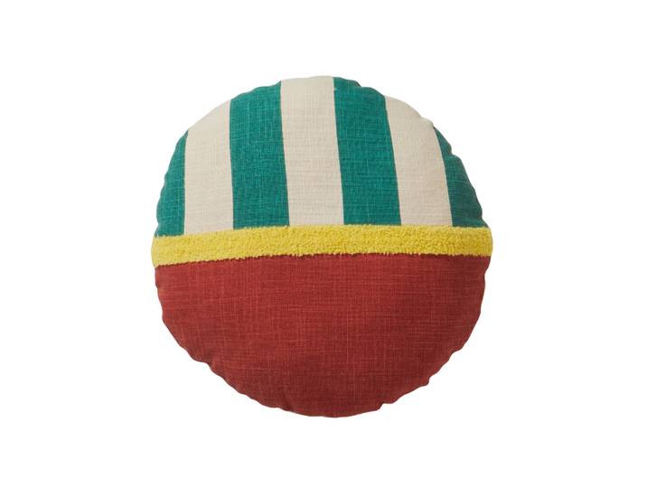 Coussin rond imprimé géométrique - Blancheporte