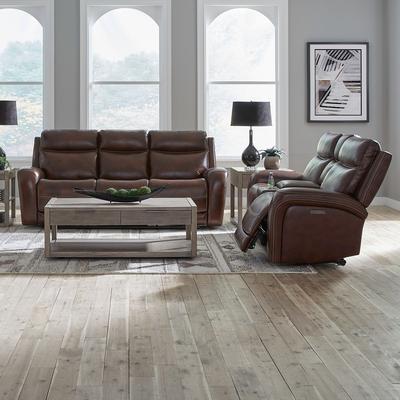 Liberty Furniture Blair Living Room Power Leather Sets - Sofa, Recliner, Loveseat