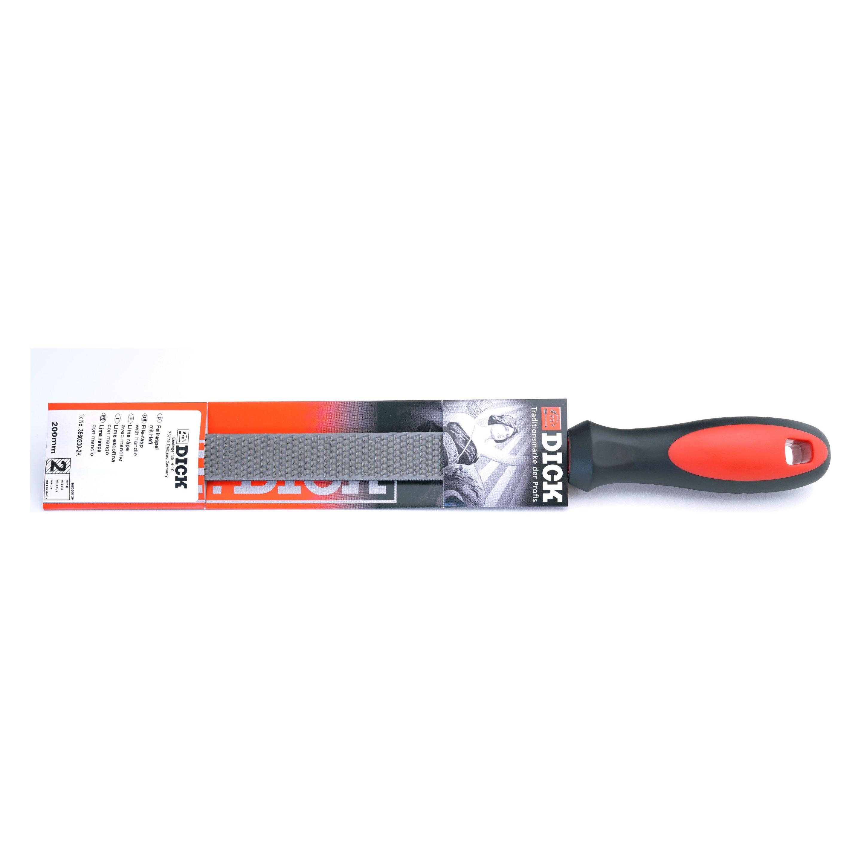 F. Dick Feilraspel 2K 20 cm, allgemeine Arbeiten an Materialien, Flach Hieb 2 (Hieb 2, 200 mm) (70587171)