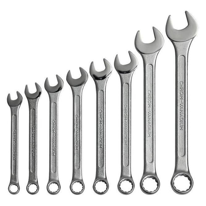 Haushalt Combination Spanner Set 8 Pcs (10 mm, 11 mm, 13 mm, 14 mm, 17 mm, 19 mm, 8 mm, 9 mm) (40102818)