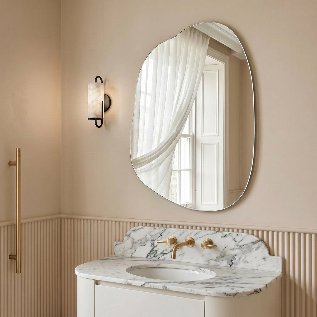 Ivy Bronx Free Form Wall Mirror 80cm H X 60cm W X 0.3cm D
