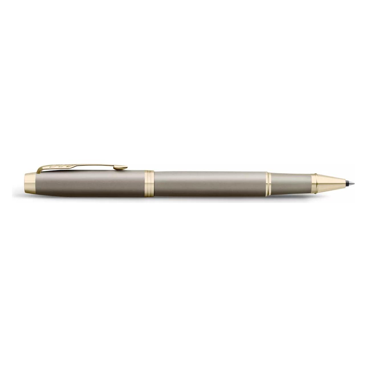 Parker Pen Parker Rollerpen IM Finishing Touch, Sandstein-Oberfläche, Champagner-Akzente (1x) (2235419)