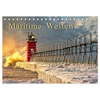 Maritime Welten (Tischkalender 2026 DIN A5 quer), CALVENDO Monatskalender