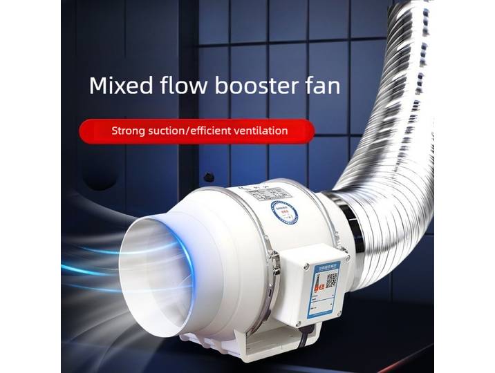 Ventilateur d'extraction domestique silencieux, ventilateur de gaine en ligne, équipement de ventilation pour salle de bain, ventilateur mural purificateur d'air pour cuisine et salle de bain