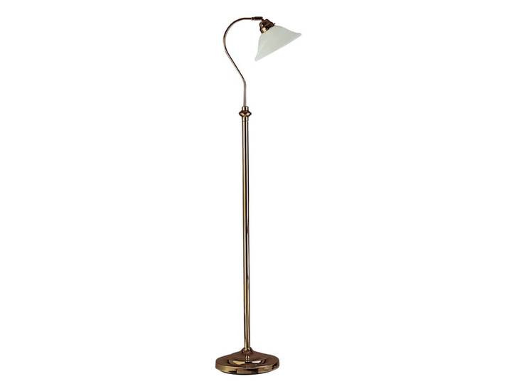 Lampadaire\, laiton antique\, H 140 cm\, réglable