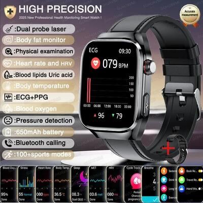 Inspire Essentials AI Health Monitoring Smartwatch With ECG Blood Pressure And Bluetooth Call 12