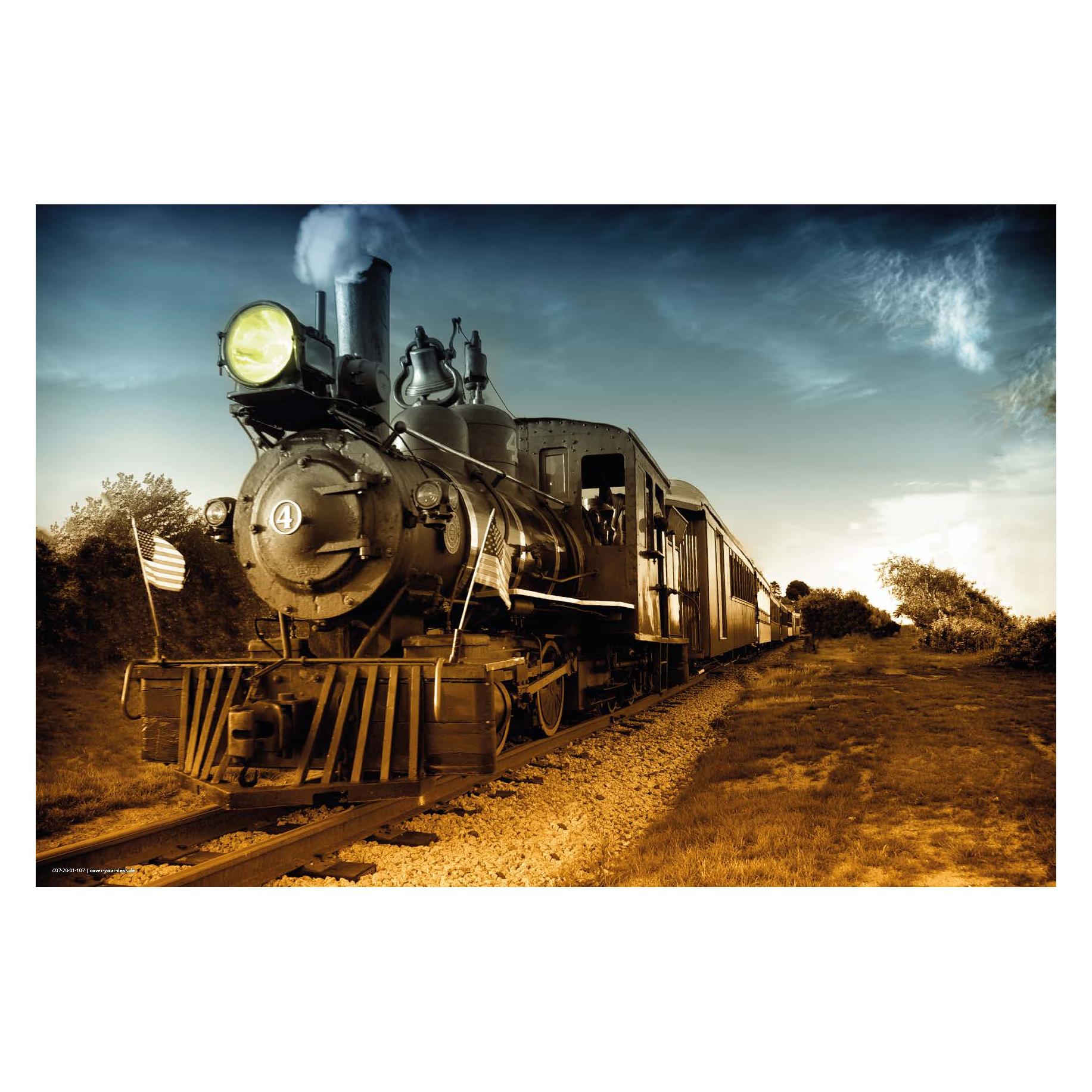 CoverYourDesk Schreibtischunterlage Lokomotive schwarz (21557361)