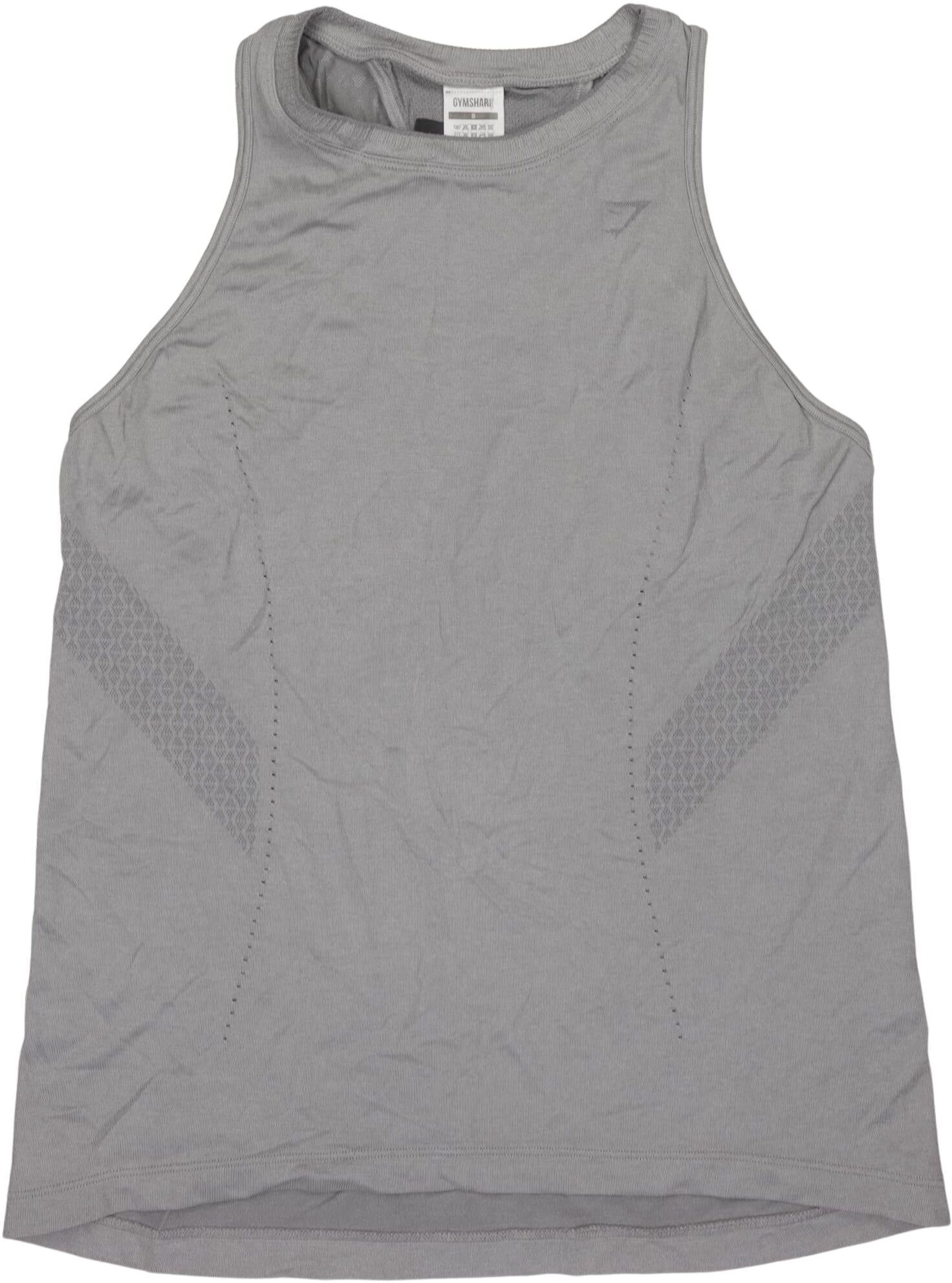 Gymshark Damen Top, Grau, Gr. S, Synthetik - Second Hand