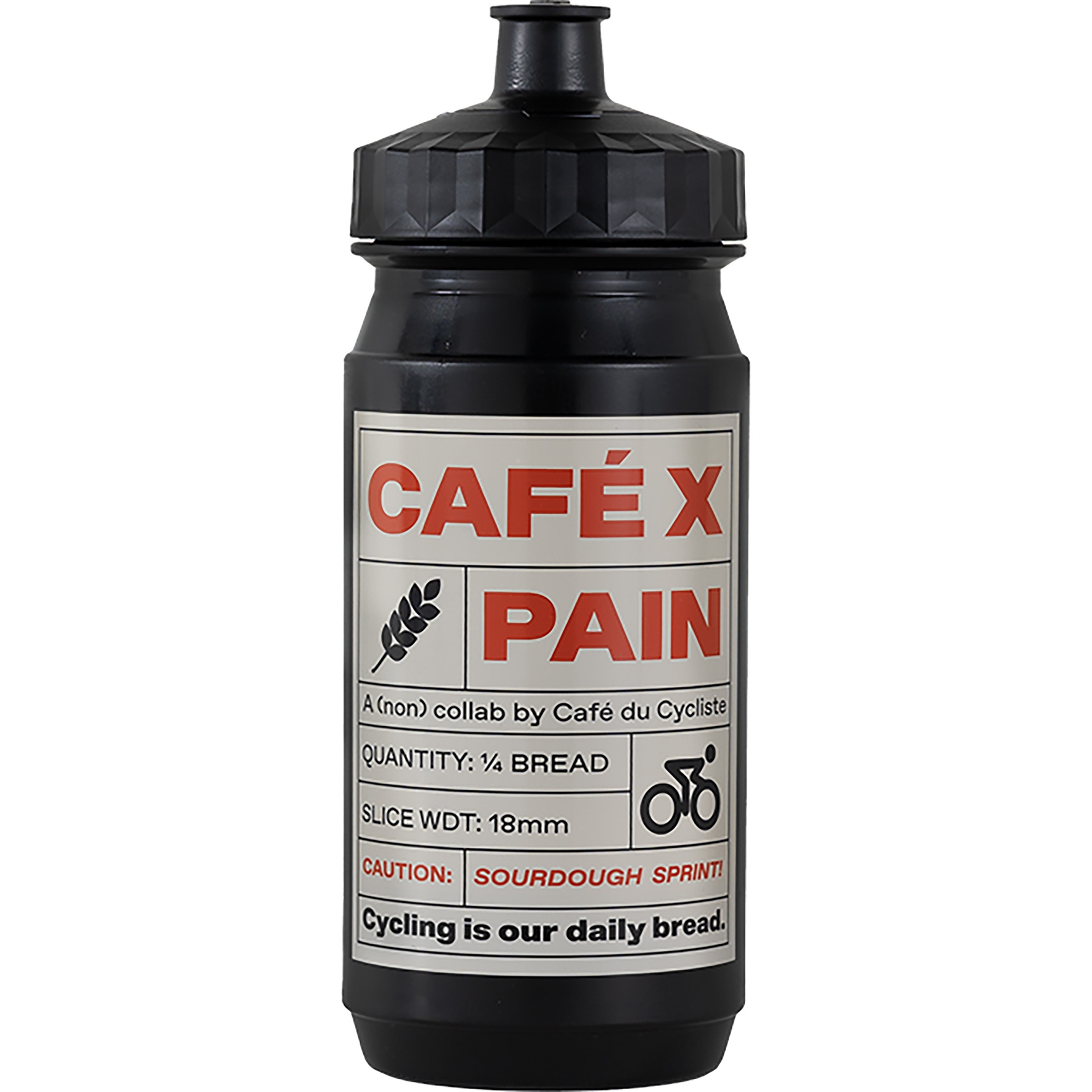 Café Du Cycliste Pain Trinkflasche Trinkflaschen grau Größe 0.55L Mountainbike | Rennrad | Gravel