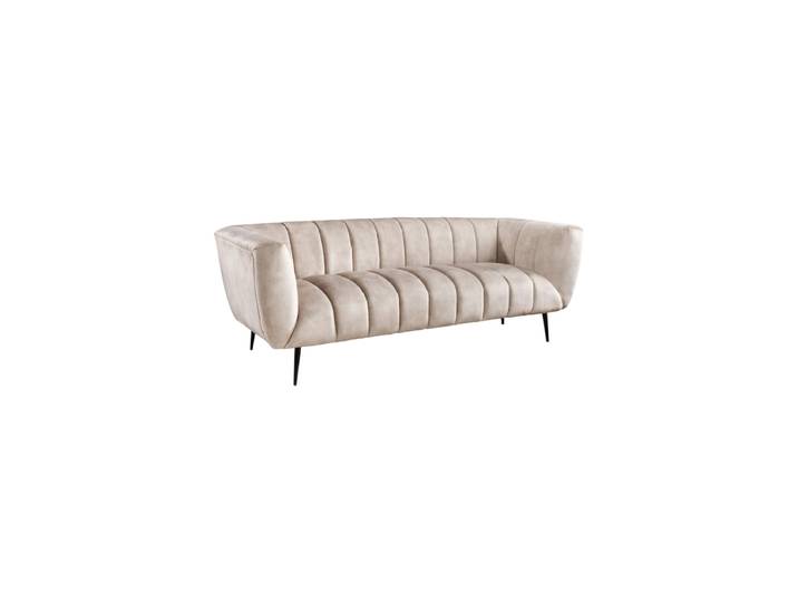 3-Sitzer Design Samtsofa „Noblesse“ Champagner Invicta Interiors